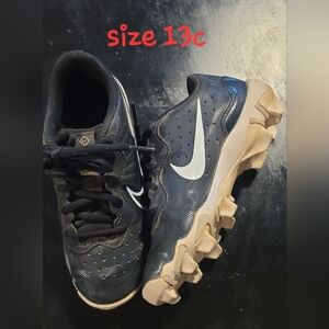 Kids Black Nike Cleats Size 13y